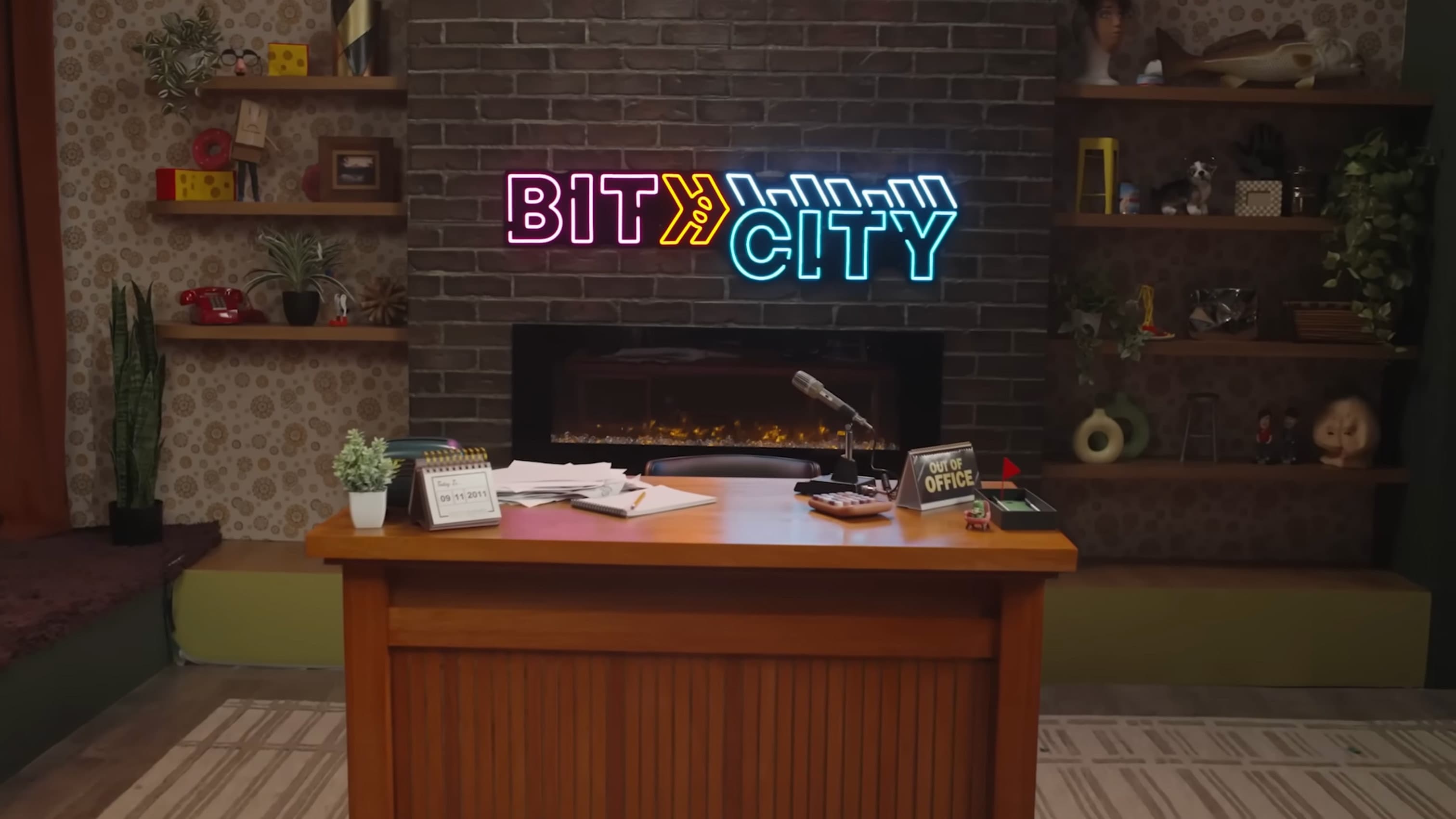 Bit City backdrop