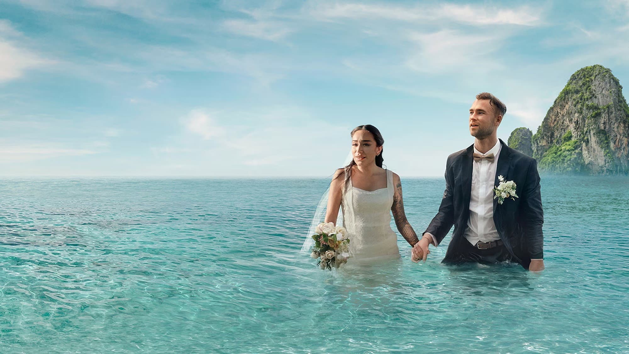 Stranded on Honeymoon Island Sverige backdrop