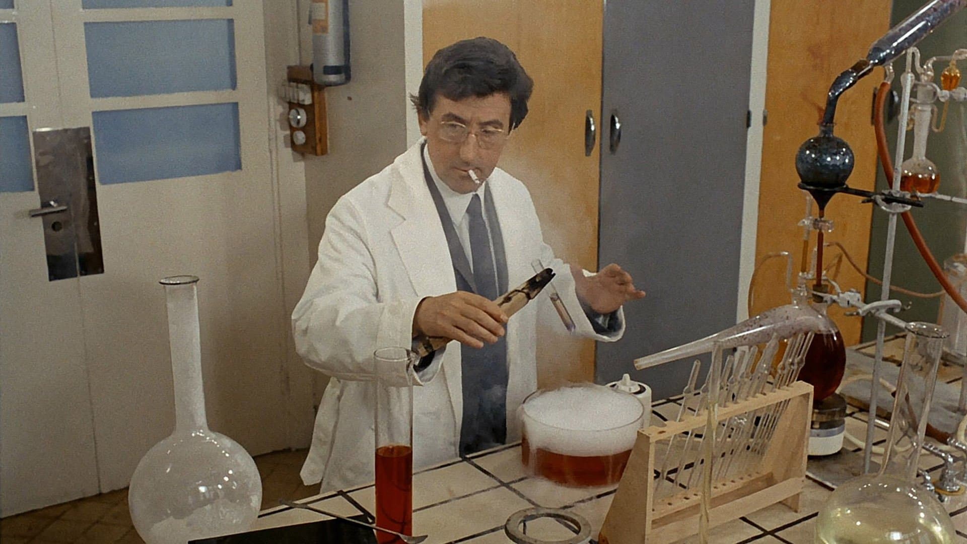 The Madman of Lab Four backdrop