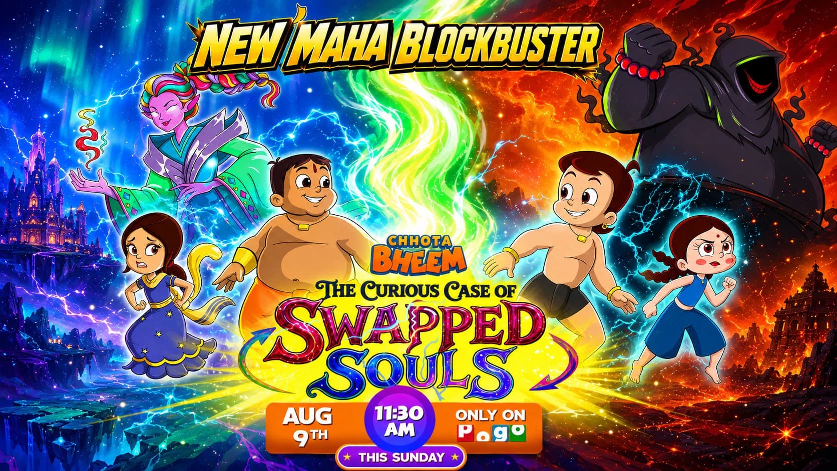 Chhota bheem the curious case of swapped souls backdrop